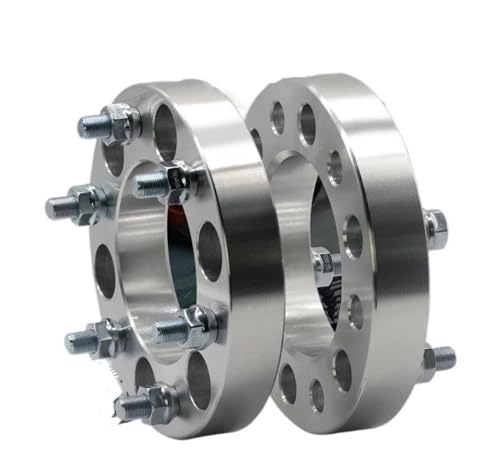Spurverbreiterungen 2PCS 6Loch Anzug Universalauto M1/2 Oder M12XP1.5 Oder M12XP1.25 25/30/35/38mm PCD 6x139,7 CB 108mm Spurverbreiterung(25mm M12x1.25) von SADQRG
