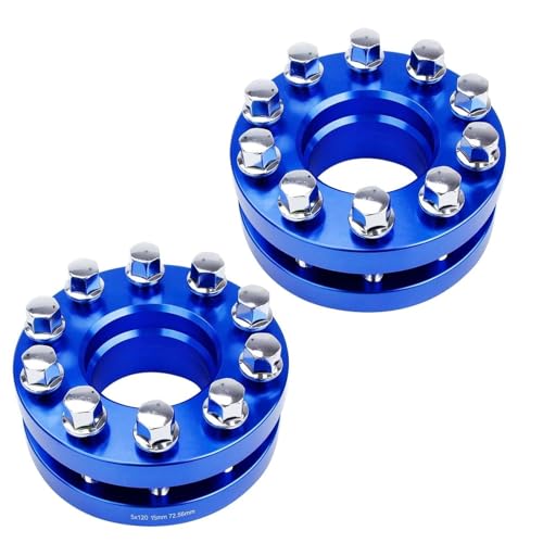 Spurverbreiterungen Für Auto Flanschadapter Geschmiedetes Aluminium 2 X 5 X 120 Blau Versetzte Spurverbreiterung 2 Stück 15mm Und 2 Stück 20mm Mit Verlängerten Schrauben Spurverbreiterungen Für Auto Flanschadapter Geschmiedetes Aluminium 2 X 5 X 120 Blau Versetzte Spurverbreiterung 2 Stück 15mm Und 2 Stück 20mm Mit Verlängerten Schrauben von SADQRG