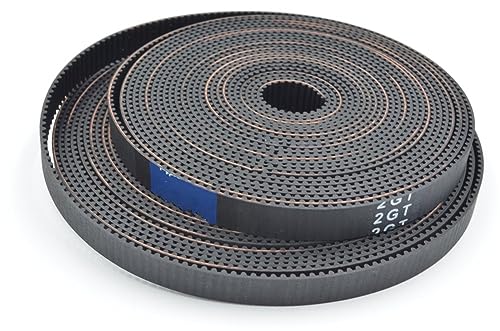 Zahnriemen 2MGT 2M 2GT Offener Synchronzahnriemen Breite 3/6/9/10/15 mm Gummi Samll Backlash GT2 2GT-3/2GT-6/2GT-9/2GT-15 3D-Drucker Motorrad Antriebsriemen(10mm,6Meters) von SADQRG