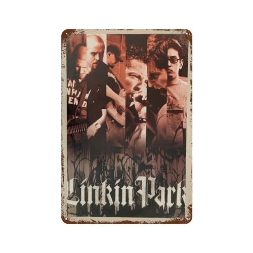 SADRUERE Linkin Park Band Poster, Wanddekoration, Kunst, Metallblech, Poster, moderne Bar-Dekorationen, 30 x 20 cm SADRUERE Linkin Park Band Poster, Wanddekoration, Kunst, Metallblech, Poster, moderne Bar-Dekorationen, 30 x 20 cm von SADRUERE
