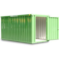 FLADAFI® Materialcontainer MC 1400 TS Verzinkt, zerlegt mit Holzfußboden von SÄBU