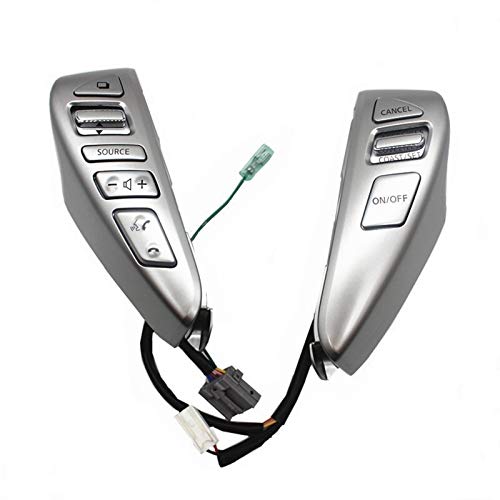 Lenkrad Tasten Schalter Baugruppe Ersetzen Lenkung Lenkrad Audio Lautstärke Bluetooth Taste Tempomat Schalter/Fit for Nis.san Sentra Livina Almera Cube Versa Note 25550-3DA6A Multifunktions Lenkrad Ta von SAEHEDRDDF