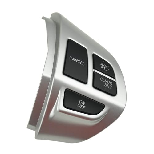 Lenkrad Tasten Schalter Baugruppe Ersetzen Lenkung Lenkrad-Bedientasten, silberne Tasten, Multifunktions-Lenkrad-Bedientasten, passend for Mitsubishi ASX 2007–2012 Outlander Multifunktions Lenkrad Tas von SAEHEDRDDF