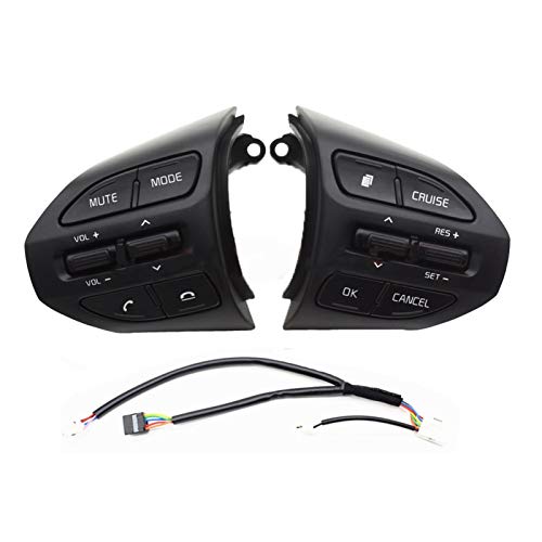 Lenkrad Tasten Schalter Baugruppe Ersetzen Lenkung Lenkradtaste/Passend for KIA K2 RIO 2017 2018 RIO X LINE Tasten Bluetooth-Telefon Tempomat Lautstärkeschalter Multifunktions Lenkrad Tastenschalter(K von SAEHEDRDDF