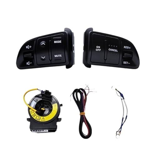 Lenkrad Tasten Schalter Baugruppe Ersetzen Lenkung Multifunktionslenkrad, Audio-Tempomat-Tasten/Passend for Kia Sportage mit Hintergrundbeleuchtung, Autoladefunktion, Auto-Styling Multifunktions Lenkr Lenkrad Tasten Schalter Baugruppe Ersetzen Lenkung Multifunktionslenkrad, Audio-Tempomat-Tasten/Passend for Kia Sportage mit Hintergrundbeleuchtung, Autoladefunktion, Auto-Styling Multifunktions Lenkr von SAEHEDRDDF