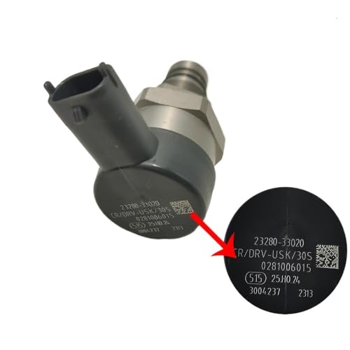 MAP Drucksensor/Passend for 0281006015 Common Rail Druckregelgerät for Yaris Auris 1,4 D4d 23280-33020 Corolla 23810-33030 107780-0531 0281006015 MAP-Kollektor Absolutdrucksensor von SAEHEDRDDF