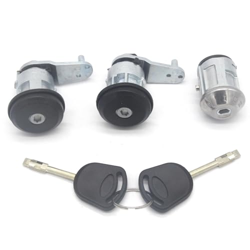 Zündschloss Starterschalter mit Schlüssel Ersatz AL225 1004152 94AGA22050DB Zündschalter Vorne Links Rechts Türschloss Barrel/Fit for Ford Escort MK5 MK6 Auto Zündschalter Lock Barrel Starterschalter von SAEHEDRDDF