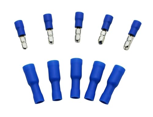 20 PCS Weiblich Männlich Isolierte Elektrische Stecker Crimp Bullet Terminal Audio Terminal Block MPD FRD Stecker 22-10AWG (Color : Blue, Size : 20Pcs (10Pairs)) von SAEVVCJWW