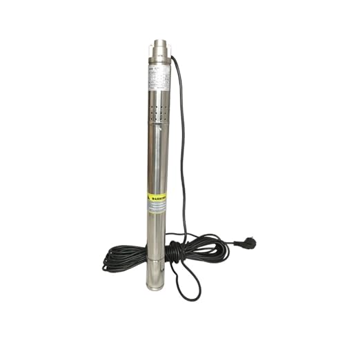 50 mm Tauchtiefbrunnenpumpe Edelstahl 55 m Tiefbrunnenpumpe for Trinkwasser Mini 2 Zoll Tauchpumpe for Brunnen(220V-60Hz US plug) von SAEVVCJWW