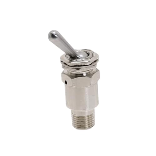 Auslassventil 3-Wege M5 Innengewinde 1/8" Außengewinde Kippschalter TV-3 Luft pneumatisches mechanisches Ventil mit Zubehör(No Fittings) von SAEVVCJWW