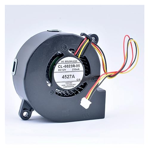CL-6023R-04 CL-6023R-05 60x60x23mm 60mm Gebläse DC12V 130MA 210MA Projektor Turbo Gebläse Kühlventilator (Color : CL-6023R-05) von SAEVVCJWW