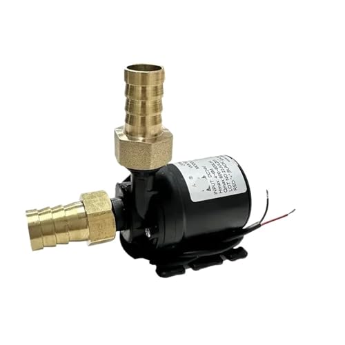 DC 12V 24V Tragbarer bürstenloser Motor Tauchwasserpumpe Messinganschluss 14/16/19mm for Kühlsystem Brunnenheizung Mini(16mm,12V) von SAEVVCJWW