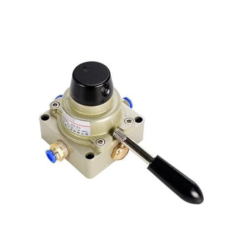 HV-02 HV-03 HV-04 HV200-02 HV300-03 HV400-04 Drei-Positionen-Vierwege-Drehventil mit manueller Luftsteuerung und manueller Luftschalter(HV 04 W 8mm) von SAEVVCJWW