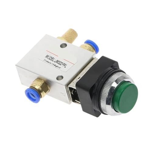 JM-322PPL 1/8" Innengewinde 2-Positionen 3-Wege grünes mechanisches Luftventil mit hoher Drucktaste(JM322PPL-PC8mm) von SAEVVCJWW