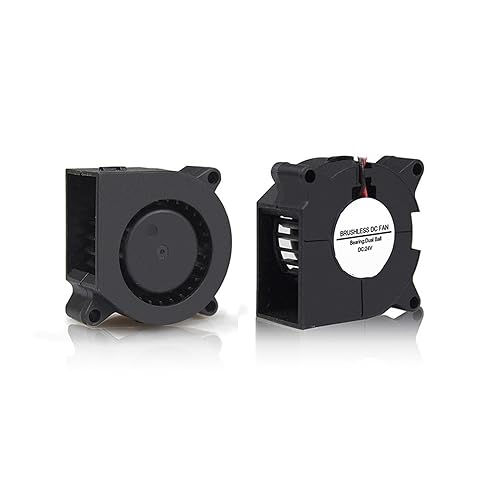 SAEVVCJWW 1 Stück DC 24 V 40 mm 40 mm x 20 mm Doppellager 3D-Drucker-Lüfter 4 cm 40 x 40 x 20 mm Turbo-Gebläsekühlung von SAEVVCJWW