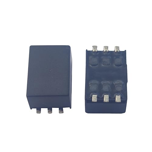 SAEVVCJWW 10 Stück SMD geschirmter Audio-Trenntransformator ED8 Audio 600:600 1:1 Mikrofontransformator(Shield 6Pin,8 and 10mm) von SAEVVCJWW