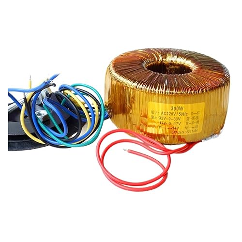 SAEVVCJWW 300 W Ringkerntransformator aus reinem Kupferdraht, 33 V x 2, 17 V x 2, 14 V x 1, geeignet for die Parallelschaltung von HD1969 oder LM3886 SAEVVCJWW 300 W Ringkerntransformator aus reinem Kupferdraht, 33 V x 2, 17 V x 2, 14 V x 1, geeignet for die Parallelschaltung von HD1969 oder LM3886 von SAEVVCJWW