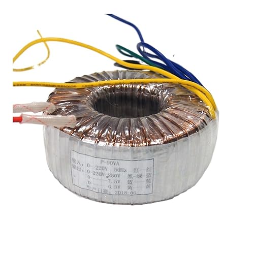SAEVVCJWW 90W Reiner Kupfer-Ringkerntransformator 0-220-250V 6,3V 7,5V Röhrenleistungsverstärker Vorstufentransformator DC-Filament SAEVVCJWW 90W Reiner Kupfer-Ringkerntransformator 0-220-250V 6,3V 7,5V Röhrenleistungsverstärker Vorstufentransformator DC-Filament von SAEVVCJWW