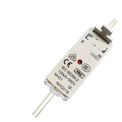 SAEVVCJWW Messersicherung 35NHG01B 35A-32A-25A-20A-16A-10A 500V NH01 (Color : 35NHG01B, Size : GG/GL_120KA_NH01) von SAEVVCJWW