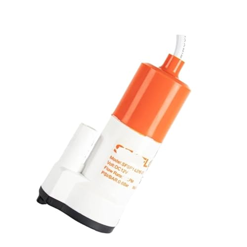 Tauchpumpe, tragbare Mini-Tankpumpe, 12 V, 12 LPM/16 LPM, elektrische Pumpe for Wohnmobil, Yacht, Teeservice-Pumpe(12V 16 L) von SAEVVCJWW