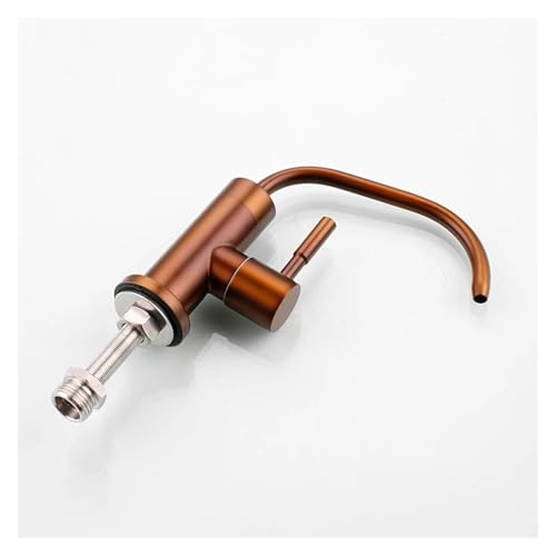 Wasserhahn für direkten Trinkwasserfilter für die Küche, aus Edelstahl, Wasserfilter mit Umkehrosmose, Spüle, Wasserreiniger mit einem Griff (Bronze) von SAEVVCJWW
