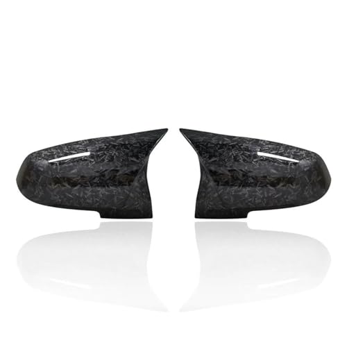 Auto Spiegelkappen Für 1 2 3 4 Serie F20 F30 F31 F32 F36 2012 - UP 320i 328i 330d 335i Für M3 Für M4 Look stil Carbon Faser Spiegel Abdeckung Seitenspiegelkappe(Bright black) von SAFATBZ