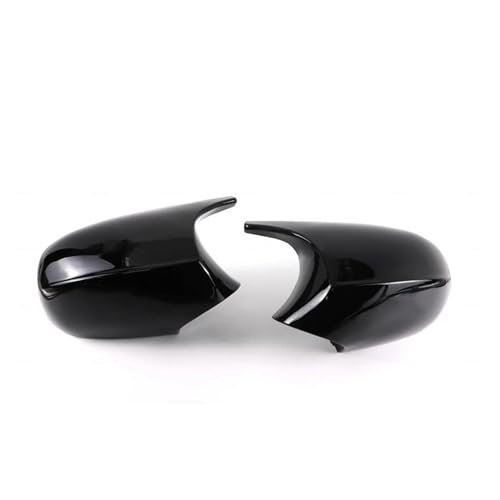 Auto Spiegelkappen Für 1 3 serie E87 E81 E82 E90 E91 E92 E93 Rückansicht Seiten Fall Trim ABS Carbon Faser stil Auto Rückspiegel Abdeckung Seitenspiegelkappe(Black LCI) von SAFATBZ
