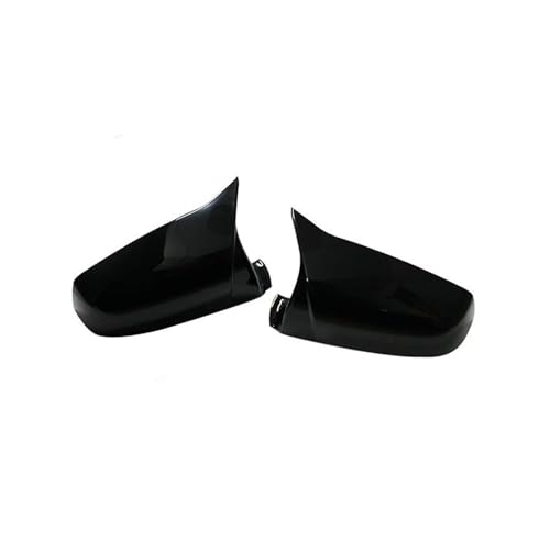 Auto Spiegelkappen Für 5 6 7 Serie E60 E61 E63 E64 F06 F07 F10 F11 F13 F01-F04 Carbon Faser muster Schwarz Seite Flügel Rückspiegel Abdeckung Kappe Seitenspiegelkappe(Black One Pair) von SAFATBZ