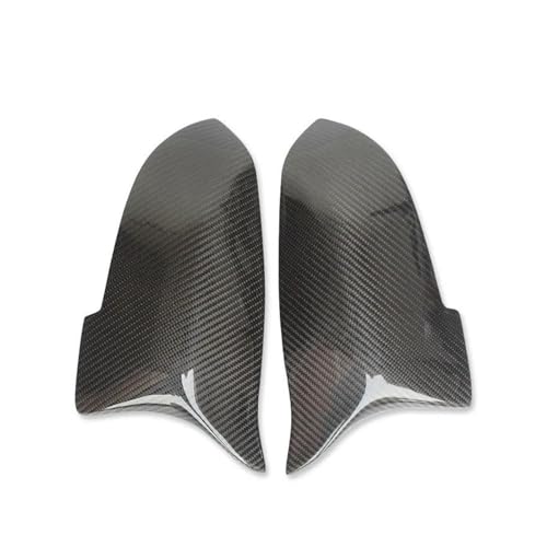 Auto Spiegelkappen Für 5 6 7 Series F10 F18 F11 F06 F07 F12 F13 F01 2014 2015 2016 2 Stück Spiegelabdeckungen links rechts Rückspiegel-Abdeckkappe Seitenspiegelkappe(Carbon Grain Black) von SAFATBZ