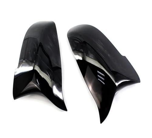 Auto Spiegelkappen Für 5 6 7 Series F10 F18 F11 F06 F07 F12 F13 F01 2014 2015 2016 2 Stück Spiegelabdeckungen links rechts Rückspiegel-Abdeckkappe Seitenspiegelkappe(Glossy Black) von SAFATBZ