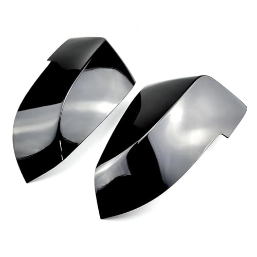 Auto Spiegelkappen Für 5 Series Für F10 Für F11 2011-2015 Auto Rückspiegel Abdeckung Seite Flügel Schützen Rahmen Abdeckungen Carbon Faser Stil Shell Seitenspiegelkappe(Bright black) von SAFATBZ