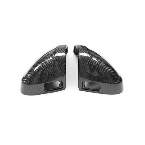 Auto Spiegelkappen Für A5 S5 RS5 A4 S4 RS4 B9 Real Carbon Fiber Auto Rück Seite Spiegel Abdeckung Flügel Kappe Außentür rückansicht Fall Trim Auto Seitenspiegelkappe(With Lane Assist) von SAFATBZ