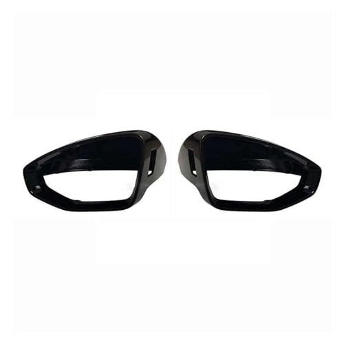 Auto Spiegelkappen Für A6 C7 S6 RS6 2012 2013 2014 2015-2020 Paar Auto Rückspiegel Abdeckung Glanz Schwarz Rückspiegel Abdeckung Schutz Kappe Seitenspiegelkappe(With Side Assist) von SAFATBZ