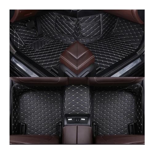 Auto Spiegelkappen Für A6 Für Avant Für 4G5 Für 4GD Für C7 Für A6 Für 4GH Für 4GJ 2007-2018 Auto Innendetails Stil Auto Fußmatten Seitenspiegelkappe(Black White) von SAFATBZ