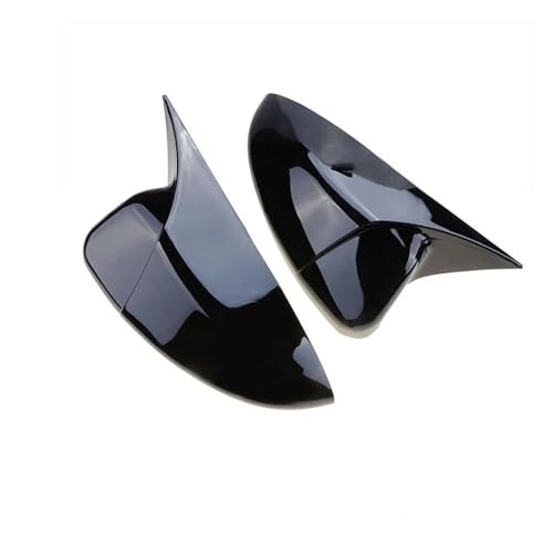 Auto Spiegelkappen Für Accord 10th 2018-2022 Auto Geändert Zubehör Reimen Seite Spiegel Kappe Flügel Rückspiegel Abdeckung Horn Form Seitenspiegelkappe(Glossy Black) von SAFATBZ