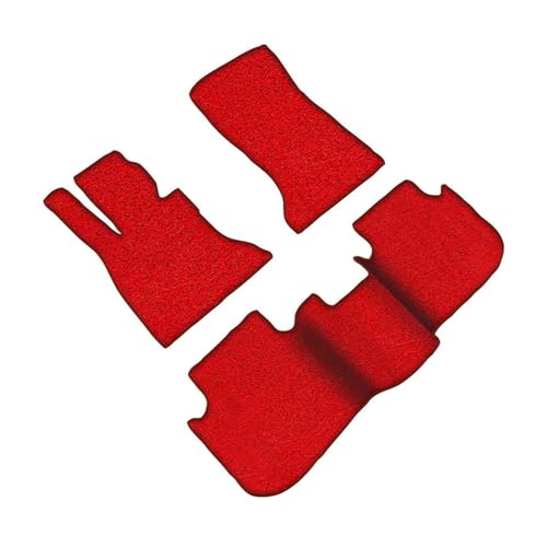 Auto Spiegelkappen Für CADILLAC Für CT6 2016-2022 2017 2018 2019 2020 2021 Seidenringmaterial Automatten Auto Fußmatten Seitenspiegelkappe(Red) von SAFATBZ