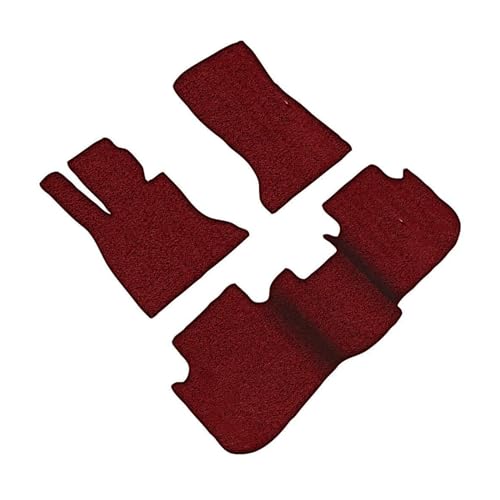 Auto Spiegelkappen Für CADILLAC Für CT6 2016-2022 2017 2018 2019 2020 2021 Seidenringmaterial Automatten Auto Fußmatten Seitenspiegelkappe(Wine red) von SAFATBZ