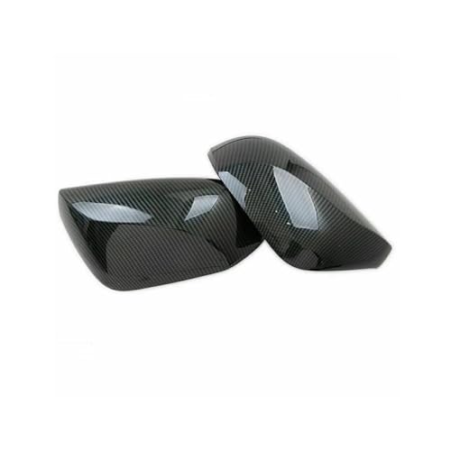 Auto Spiegelkappen Für Für Camry 2018 2019 2020 2021 Carbon Faser Glanz Schwarz Auto Seite Spiegel Abdeckung Rück Seite Spiegel Abdeckungen kappe Seitenspiegelkappe(Carbon Fiber Black) von SAFATBZ