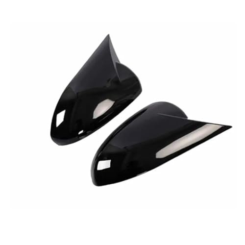 Auto Spiegelkappen Für Für Cruze 2009-2014 Seite Flügel Rückspiegel Abdeckungen Trim Mit OX Horn Auto Styling Rückspiegel abdeckung Seitenspiegelkappe(Bright black) von SAFATBZ