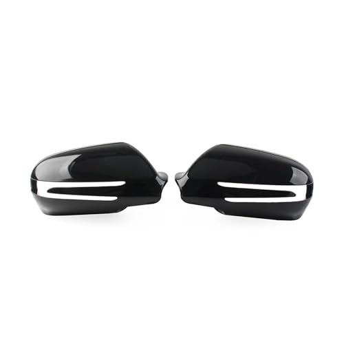 Auto Spiegelkappen Für Für E-Coupé Für CLS Für CLC Für SL Für SLK Klasse 1 Paar Glänzend Schwarz Auto Rückspiegel Abdeckung Seitenspiegelkappe von SAFATBZ