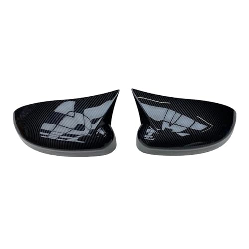 Auto Spiegelkappen Für Für Fokus Für MK3 2012-2018 Auto Ox Horn Rück Seite Glas Spiegel Abdeckung Trim Rahmen Seite spiegel Kappen Seitenspiegelkappe(1 set Carbon pattern) von SAFATBZ