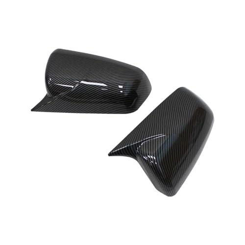 Auto Spiegelkappen Für Für Lancer X 10 EX Für EVO 2008-2012 Seite Tür Rückspiegel Abdeckung Cap Trim Shell aufkleber Auto Styling Teil Seitenspiegelkappe(Carbon Fiber) von SAFATBZ