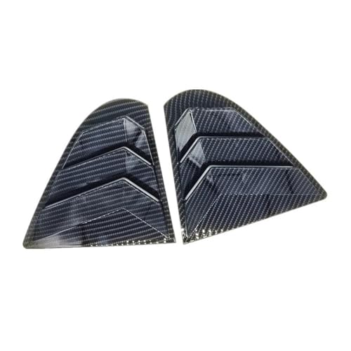 Auto Spiegelkappen Für Für Lancer X EX Für EVO 2008-2018 Seite Tür Rückspiegel Shell Abdeckung Borte ABS Carbon faser Auto Styling Seitenspiegelkappe(Shutter Louver) von SAFATBZ