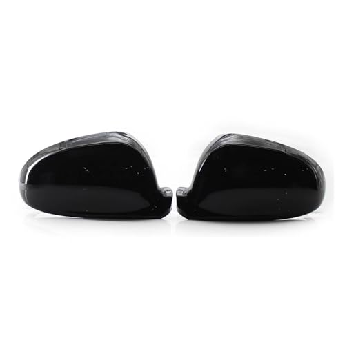 Auto Spiegelkappen Für Für MK5 5 Für B6 Für B5 Für Auto Schild 2Pcs Auto Seite Flügel Rückspiegel abdeckung Auto rückspiegel shell Seitenspiegelkappe(ABS Black) von SAFATBZ