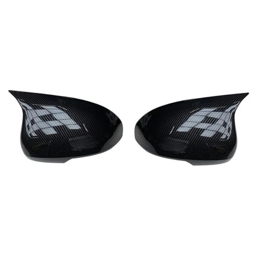 Auto Spiegelkappen Für Für Mark X Für Reiz 2010-2017 Seite Spiegel Abdeckung Flügel Kappe Außentür Rückansicht Fall trim Carbon Look Schwarz Seitenspiegelkappe(Replace Type Black) von SAFATBZ