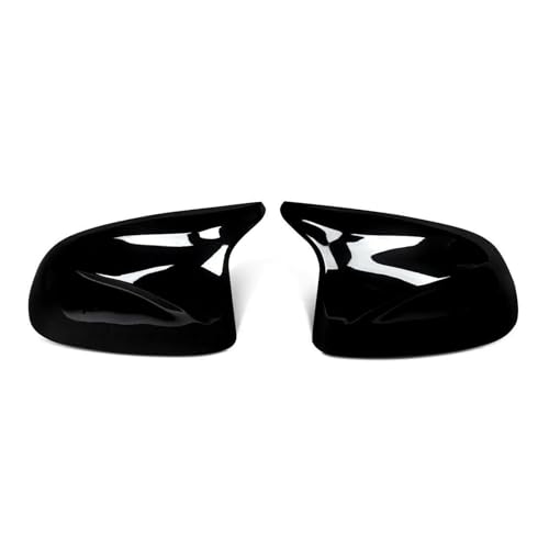 Auto Spiegelkappen Für Für X3 Für F25 Für X4 Für F26 Für X5 Für F15 Für X6 Für F16 2014-2018 seitenabdeckung Flügelkappe Außentürgehäuse Trim Carbon Seitenspiegelkappe(Gloss Black) von SAFATBZ