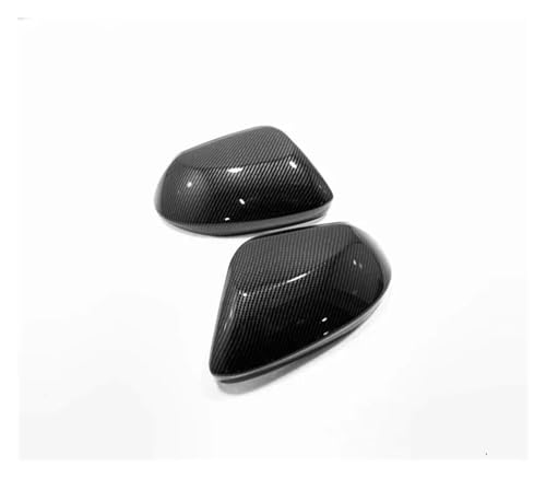 Auto Spiegelkappen Für Für Yaris Für XP210 2020 2021 ABS Carbon Faser Tür Rückspiegel Shell Dekorative Rahmen Abdeckung Trim Auto styling Seitenspiegelkappe(Carbon Fiber Black) von SAFATBZ