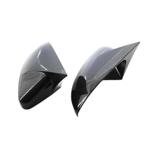 Auto Spiegelkappen Für Golf Für MK7 Auto Styling 2 Stück Rückspiegel Trim Abdeckung Tür Spiegel Shell Linke und Rechte Seite Flügel spiegel Abdeckung Seitenspiegelkappe(Gloss Black) von SAFATBZ