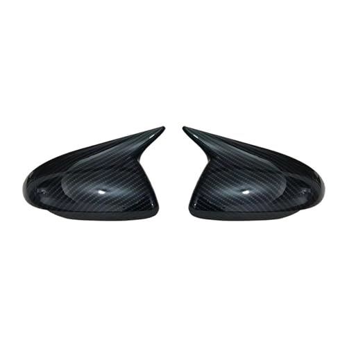 Auto Spiegelkappen Für Hyundai Für Accent Für Solaris 2018-2022 Seite Spiegel Abdeckung Flügel Kappe Außentür Rückansicht Fall Trim carbon Look Seitenspiegelkappe(Carbon) von SAFATBZ