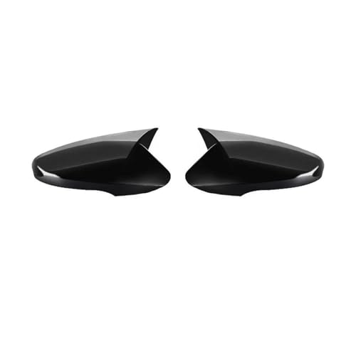 Auto Spiegelkappen Für Hyundai Für Accent Für Solaris Für I30 2012-2016 mit blinker Rückspiegel Abdeckung Trim Auto Horn Seite flügel Spiegel Abdeckung Seitenspiegelkappe(Glossy Black) von SAFATBZ